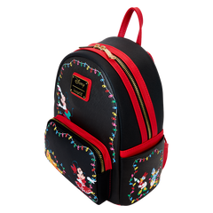 LOUNGEFLY Mickey & Friends Christmas Light Decorations Light Up Mini Backpack