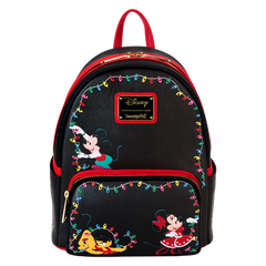 LOUNGEFLY Mickey & Friends Christmas Light Decorations Light Up Mini Backpack