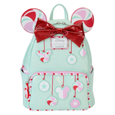 LOUNGEFLY DISNEY Minnie Mouse Peppermint Ornaments Mini Backpack