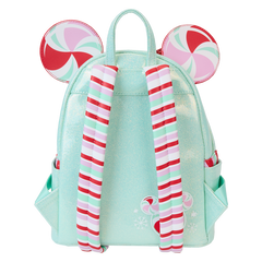 LOUNGEFLY DISNEY Minnie Mouse Peppermint Ornaments Mini Backpack