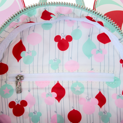 LOUNGEFLY DISNEY Minnie Mouse Peppermint Ornaments Mini Backpack