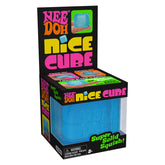 Schylling NeeDoh Nice Cube -Sensory Squeeze Toy with Super Solid Squish - 2.25" Cube (BLUE)