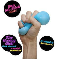 NeeDoh Groovy Glob, Original Squeeze Novelty Toy, Colors Vary, Children Ages 3+(1 ct)