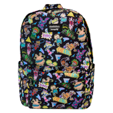 LOUNGEFLY Nickelodeon Retro Aop Full Size Nylon Backpack