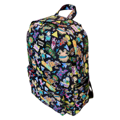 LOUNGEFLY Nickelodeon Retro Aop Full Size Nylon Backpack
