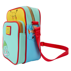 LOUNGEFLY Pokémon Color Block Starters Crossbody Bag
