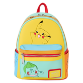 LOUNGEFLY Pokémon Color Block Starters Mini Backpack