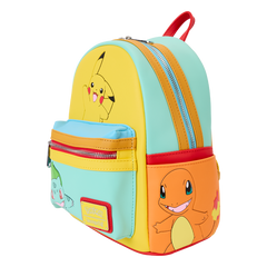 LOUNGEFLY Pokémon Color Block Starters Mini Backpack