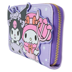 LOUNGEFLY Sanrio Kuromi Pupkin Zip Around Wallet