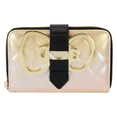 LOUNGEFLY Sanrio Hello Kitty 50th Anniversary Gold Zip Around Wallet