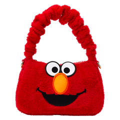 LOUNGEFLY Sesame Street Elmo Plush Cosplay Crossbody Bag