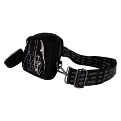 LOUNGEFLY Star Wars Darth Vader Canvas Sling Crossbody Bag with Coin Bag