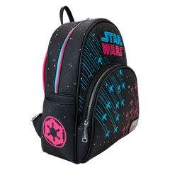 LOUNGEFLY Star Wars Rebels vs Empire Galactic Light Up Glow Mini Backpack