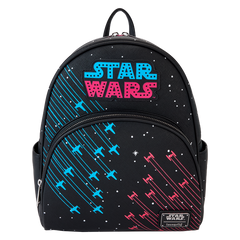 LOUNGEFLY Star Wars Rebels vs Empire Galactic Light Up Glow Mini Backpack