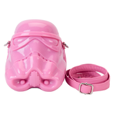LOUNGEFLY Star Wars Stormtrooper Glitter Figural Head Crossbody Bag