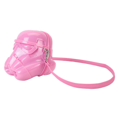 LOUNGEFLY Star Wars Stormtrooper Glitter Figural Head Crossbody Bag