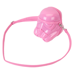 LOUNGEFLY Star Wars Stormtrooper Glitter Figural Head Crossbody Bag