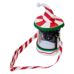 LOUNGEFLY The Nightmare Before Christmas Candy Cane Carousel Spinning Figural Crossbody Bag