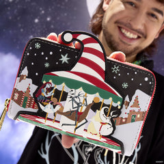Loungefly The Nightmare Before Christmas Candy Cane Zip Around Wallet