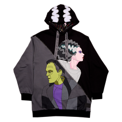 LOUNGEFLY UNIVERSAL BRIDE OF FRANKENSTEIN UNISEX HOODIE SMALL