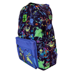 LOUNGEFLY Disney Nbc Neon Glow-in-dark Full-size Nylon Backpack