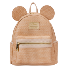 LOUNGEFLY Disney Mickey Straw Cosplay Mini Backpack