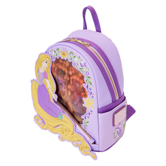 LOUNGEFLY Disney Princess Rapunzel Lenticular Mini Backpack