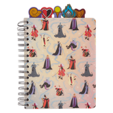 LOUNGEFLY Disney Villains Iridescent All-Over Print Stationery Spiral Tab Journal