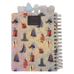 Loungefly Disney Villains Iridescent All-Over Print Stationery Journal