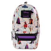 LOUNGEFLY Disney Villains Iridescent All-Over Print Stationery Mini Backpack Pencil Case