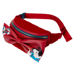 LOUNGEFLY Disney Snow White Classic Bow Velvet Belt Bag