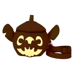 LOUNGEFLY Disney Stitch Figural Pumpkin Crossbody Bag