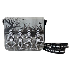 LOUNGEFLY Disney Skeleton Dance Crossbody Bag