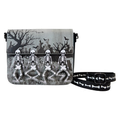 LOUNGEFLY Disney Skeleton Dance Crossbody Bag