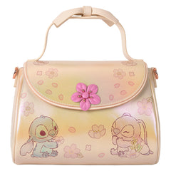 LOUNGEFLY Disney Cute Stitch Bow Handle Crossbody Bag
