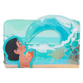 LOUNGEFLY Disney Moana Ocean Waves Zip Around Wallet