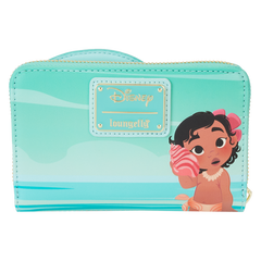 LOUNGEFLY Disney Moana Ocean Waves Zip Around Wallet