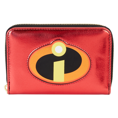 LOUNGEFLY Pixar The Incredibles 20th Anniversary Metallic Wallet