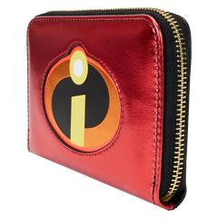 LOUNGEFLY Pixar The Incredibles 20th Anniversary Metallic Wallet