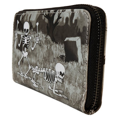 LOUNGEFLY Disney Skeleton Dance Zip Around Wallet