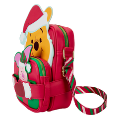 Loungefly Disney Winnie the Pooh Santa Winnie and Piglet Crossbody Bag