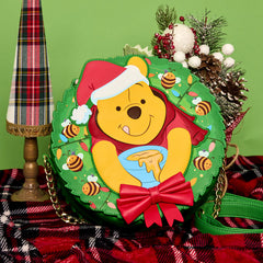 LOUNGEFLY Winnie The Pooh Stuck In Wreath Glow Crossbody Bag