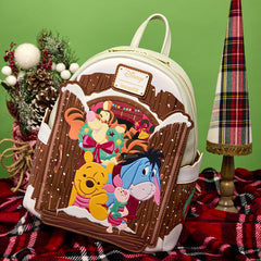 Loungefly Disney Winnie The Pooh Holiday Scene Pooh Mini Backpack