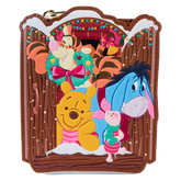 LOUNGEFLY Winnie The Pooh & Friends Christmas Greetings Zip Around Wallet
