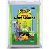 Wiggle Worm 100% Pure Organic Worm Castings 12 Pounds - Organic Fertilizer for Houseplants, Vegetables, and More – OMRI-Listed Earthworm Castings to Help Improve Soil Fertility and Aeration