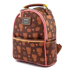 LOUNGEFLY HELLO KITTY - PUMPKIN SPICE AOP CONVERTIBLE MINI BACKPACK