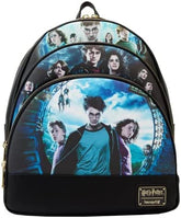 LOUNGEFLY Harry Potter Trilogy Series 2 Triple Pocket Double Strap Shoulder Bag