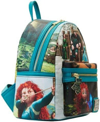 LOUNGEFLY Brave Merida Princess Scenes Double Strap Shoulder Bag