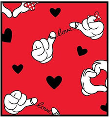 LOUNGEFLY Mickey+Minnie Valentines Flap Wallet