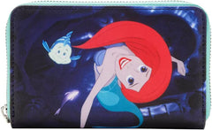LOUNGEFLY Disney The Little Mermaid Princess Scenes Series Zip Around Wallet The Little Mermaid One Size